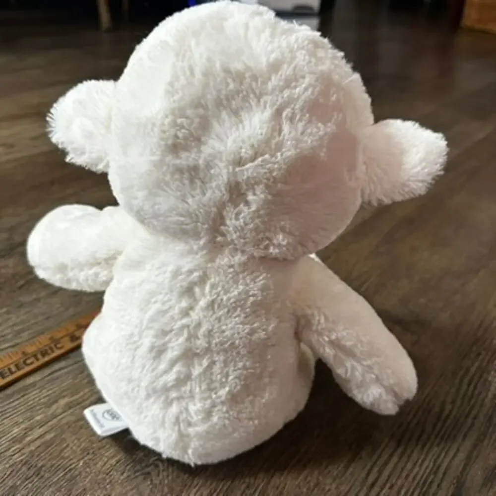 SILVER ONE Cream White Lamb Plush 12" Soft Cuddly Squishy - Picture 5 of 11